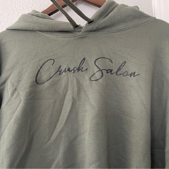 Olive Green Women's Cropped Hoodie XL NWT - Picture 5 of 5